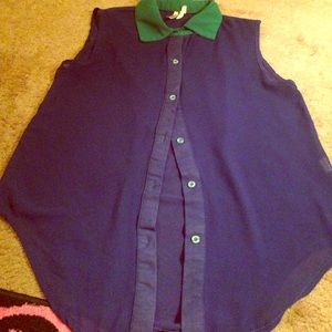 Blue Lightweight Top