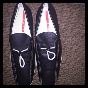 Men's prada boat shoe