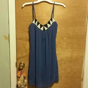 Beaded purple dress