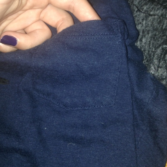 Blue and grey 3/4 sleeve shirt - Picture 2 of 4