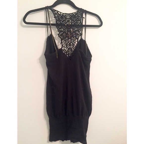 Guess boho crotchet shirt tang top like new