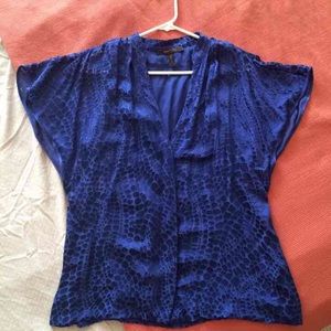 BCBG Cobalt blue blouse