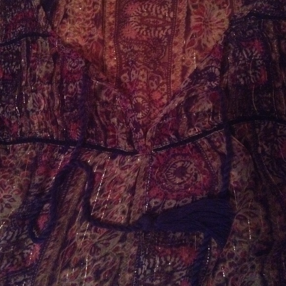 Light floral American eagle top - Picture 3 of 4