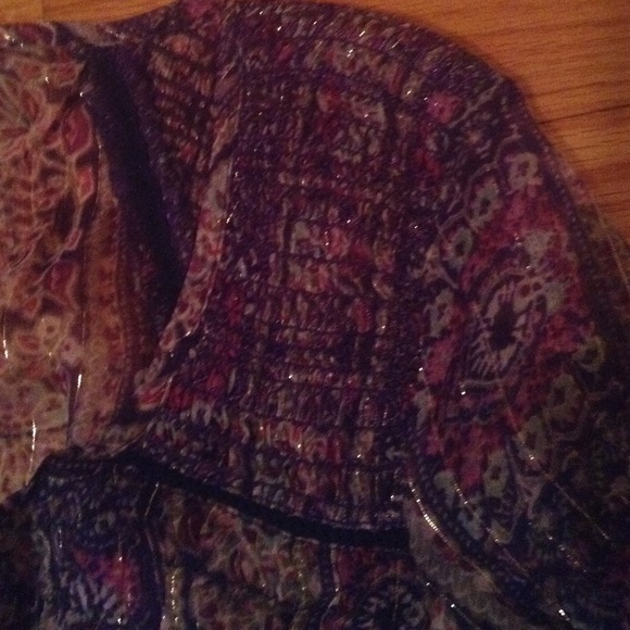 Light floral American eagle top - Picture 4 of 4