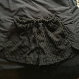 Cute all black textured Brandy shorts