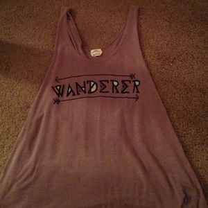Purple wanderer tank top