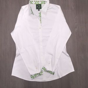 C wonder White collard women's button up
