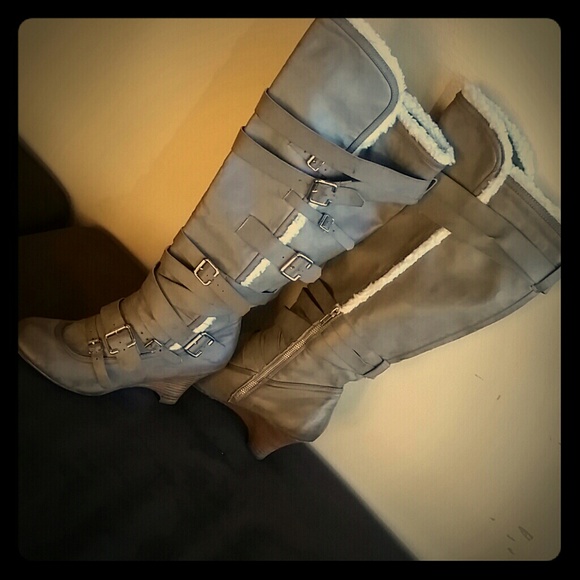 Buckle Shoes - BRAND NEW! Fuax fur boots!