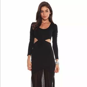 Lovers + Friends Dahlia Maxi black dress