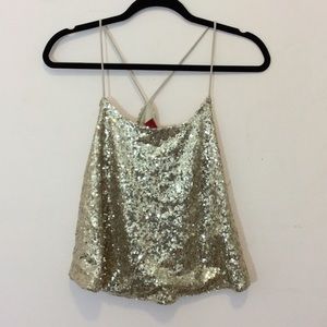 Gold Sequins blouse