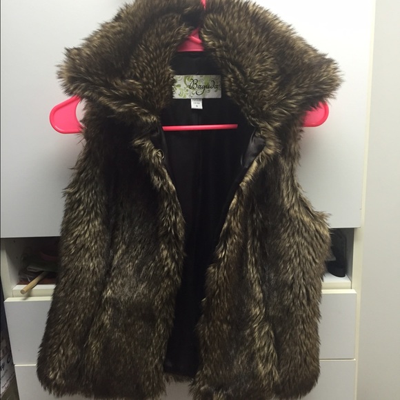 Faux fur vest