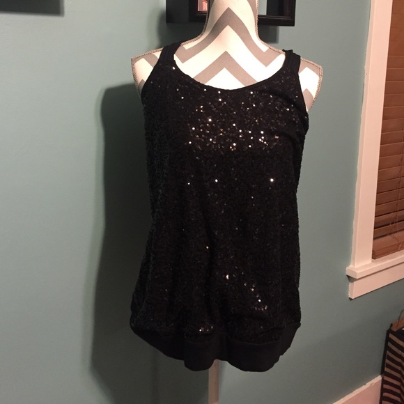 Express sequin tank top - Picture 1 of 4