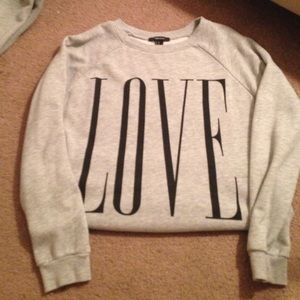 Grey love long sleeve