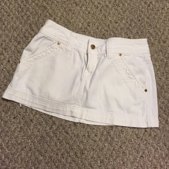 White jean skirt :)