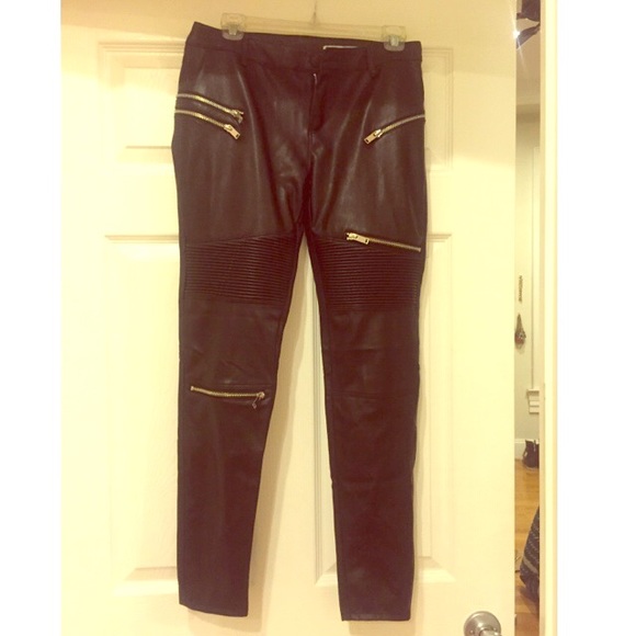 Zara Faux leather pants