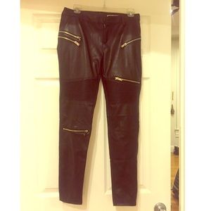 Zara Faux leather pants