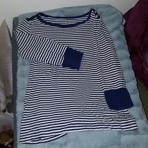 Blue & white stripe shirt!
