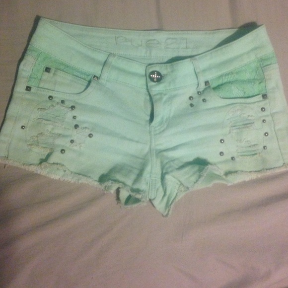 Mint Green shorts