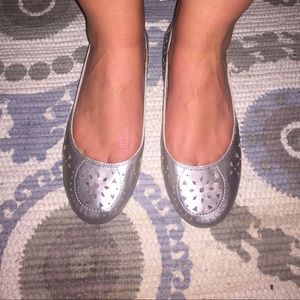 Old navy silver flats