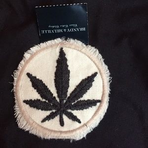 Marijuana leaf patch