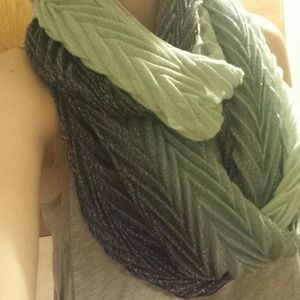 Mint green ombre Infiniti scarf