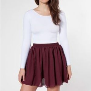 American Apparel Chiffon Skater Skirt