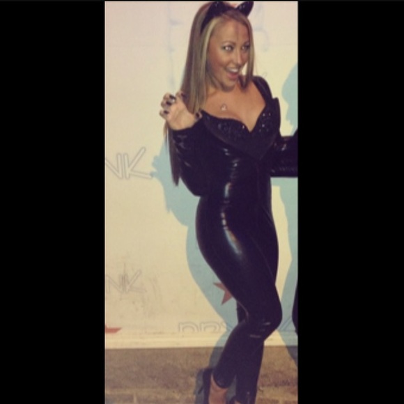 Pleather cat suit