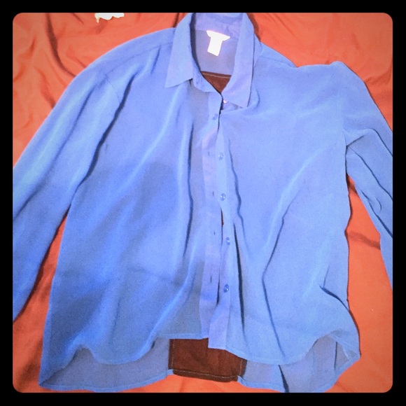 Cute high low sheer top