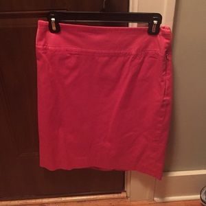 Coral pencil skirt