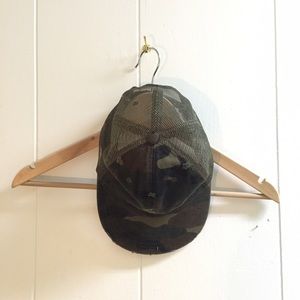 Distressed Camo Hat