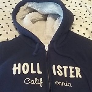 Hollister fleece lined hoodie
