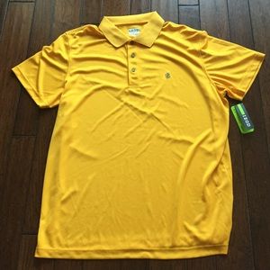 New IZOD yellow golf shirt