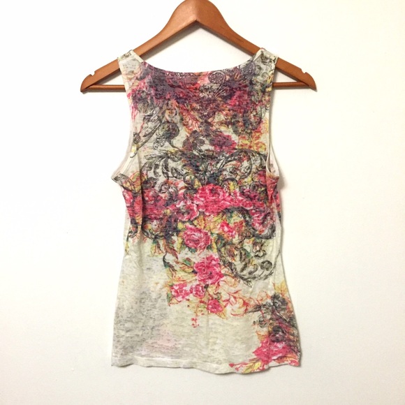Express Floral Tank Top - Picture 4 of 4
