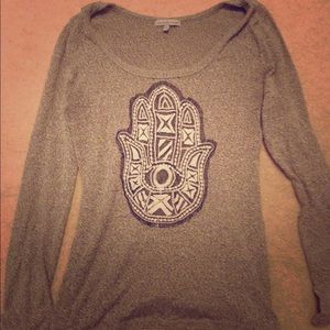 Aztec hand design long sleeve