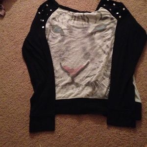 Studded tiger grey long sleeve