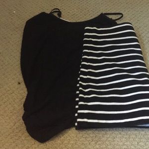 Pencil Skort and Black tank top bundle(: