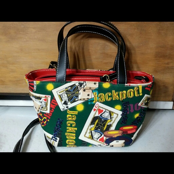 Small purse with gambling print