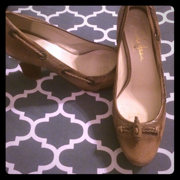 Cole Haan Shoes - Cole Haan Tan Leather Toggle High Heel Pump