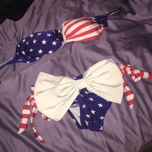 American Flag Bow Swimsuit