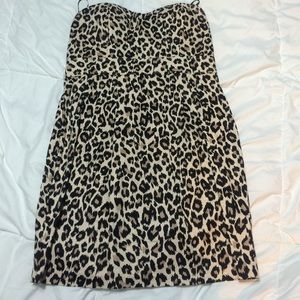 Leopard sleeveless dress