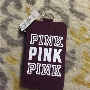 Pink card holder/wallet.