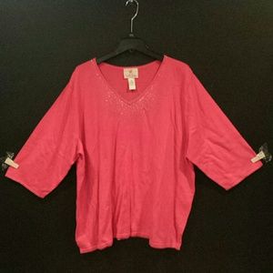 3X Pink Womens Shirt