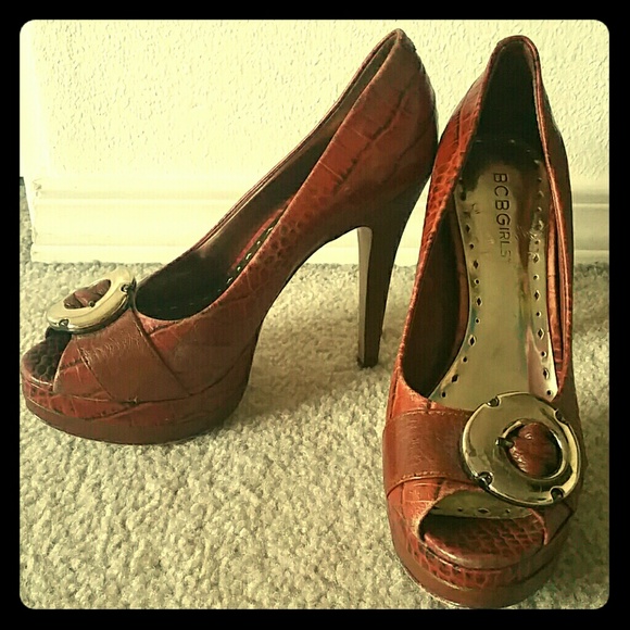 BCBG Peep-Toe Heels - Picture 1 of 4