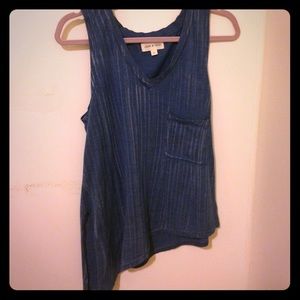 Cloth & stone asymmetrical tank