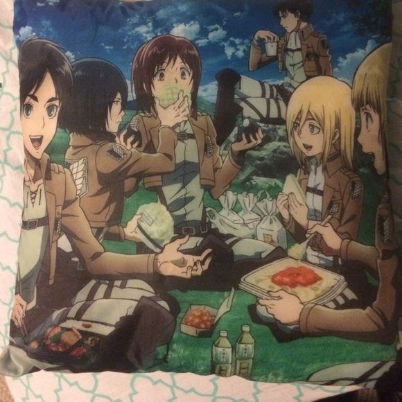 attack on titan mini pillow