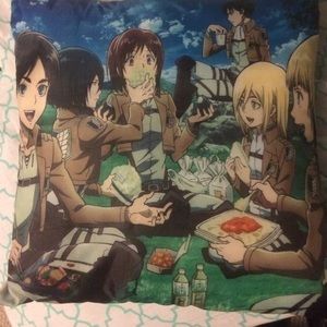 attack on titan mini pillow