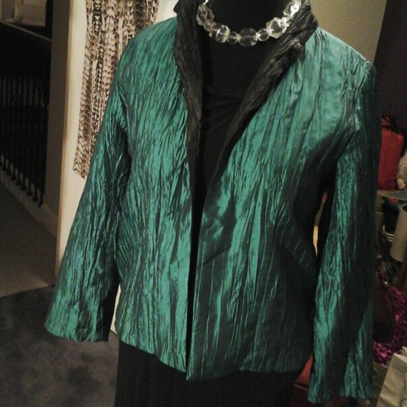Staples jade green jacket, reversible