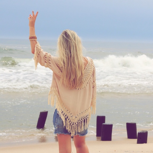 Beige Boho Crochet Top *LAST! - Picture 2 of 4