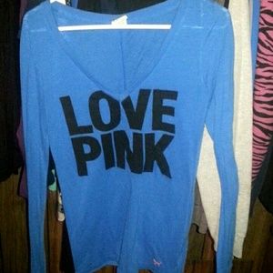Vs pink long sleeve shirt
