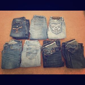 8 pairs of Size 0 jeans